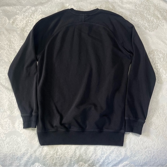 Gymshark Crest Crewneck Sweatshirt Slim Fit Black Mens Size Medium - Picture 3 of 7